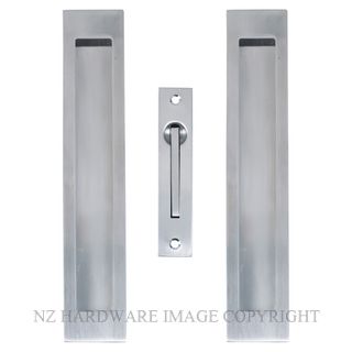 WINDSOR 5320 SS SQ SLIDING DOOR F/PULL KIT 200X37MM STAINLESS STEEL