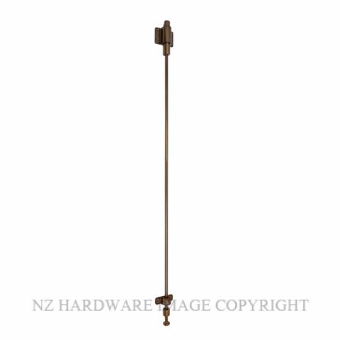 WINDSOR 5362 AB SOLID BRASS SPRING CATCH 450MM ANTIQUE BRONZE