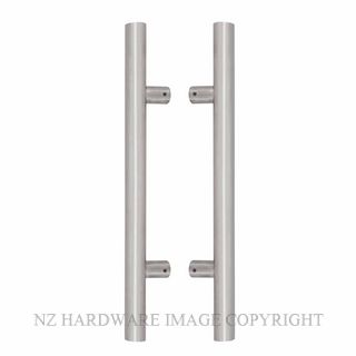 WINDSOR 7025 SS 450MM PULL HANDLE PAIR SATIN STAINLESS