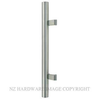 WINDSOR 7027 FF SS PULL HANDLE 450MM OFFSET SINGLE STAINLESS STEEL