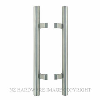 WINDSOR 7027 SS PULL HANDLE 450MM OFFSET PAIR STAINLESS STEEL