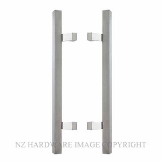 WINDSOR 7064 SS PULL HANDLE PAIR 25MM SQUARE STAINLESS STEEL