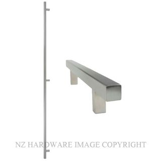 WINDSOR 7097-RF SS 1800MM PULL 25MM SQ SINGLE STAINLESS STEEL