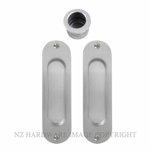 WINDSOR 8079 SC SLIDING DOOR FLUSH KIT SATIN CHROME