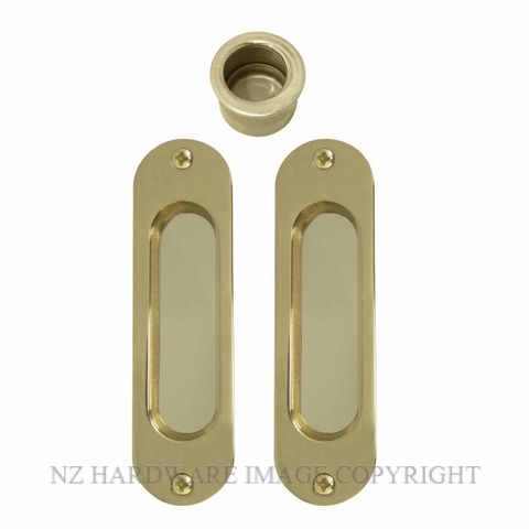 WINDSOR 8079 PB SLIDING DOOR FLUSH KIT POLISHED BRASS