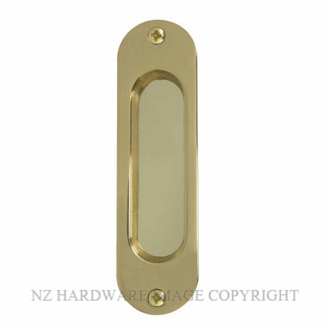 WINDSOR 8141 PB SINGLE FLUSHPULL 120X34MM POLISHED BRASS