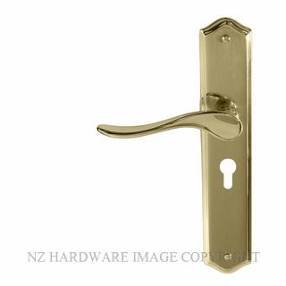WINDSOR 8169 E48 PB HAVEN TRADITIONAL LONGPLATE E48 EURO POLISHED BRASS