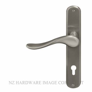 WINDSOR 8168 E85 BN HAVEN OVAL LONGPLATE E85 KEYHOLE BRUSHED NICKEL