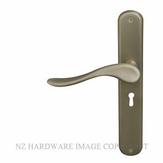 WINDSOR 8168L RB HAVEN OVAL LONGPLATE STD KEYHOLE ROMAN BRASS