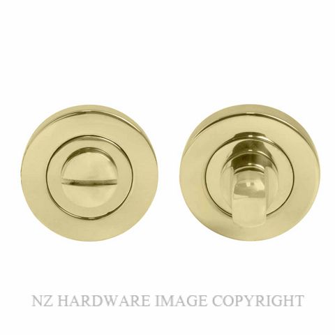 WINDSOR 8188 PB PRIVACY TURN & RELEASE - 50MM ROSE POLISHED BRASS