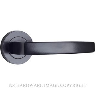 WINDSOR 9022-9052 BLK CORBELL LEVER ON ROSE MATT BLACK