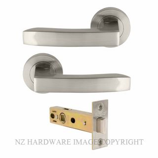 WINDSOR 9023 BN FUTURA - CORBEL PASSAGE SET BRUSHED NICKEL