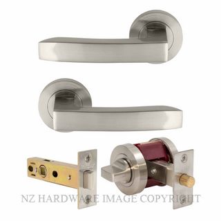 WINDSOR 9024 BN FUTURA - CORBEL PRIVACY SET BRUSHED NICKEL