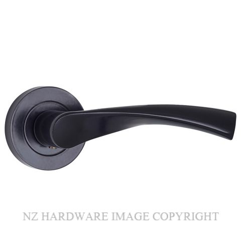 WINDSOR 9030-9051 BLK HELIX LEVER ON ROSE MATT BLACK