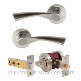WINDSOR 9032 BN FUTURA - HELIX PRIVACY SET BRUSHED NICKEL