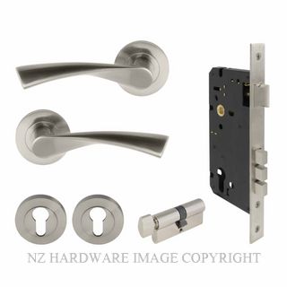 WINDSOR 9033 BN FUTURA - HELIX LOCKING SET BRUSHED NICKEL