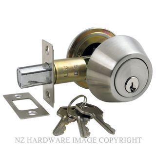 WINDSOR 9011 DOUBLE KEYED DEADBOLT SATIN STAINLESS