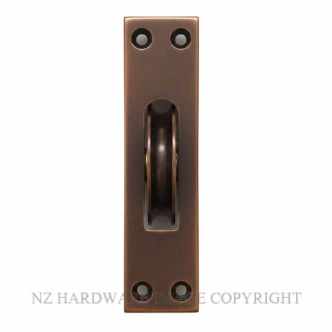 NZ HARDWARE HJPULLHD BP SASH PULLEY HEAVY DUTY BRONZE PLATE