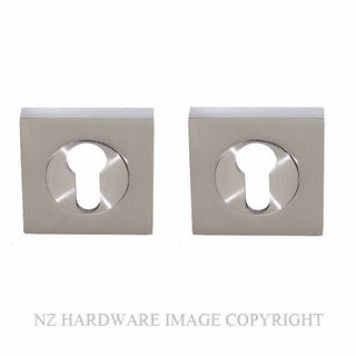 WINDSOR 9045 BN SQUARE EURO ESCUTCHEON (PAIR) BRUSHED NICKEL