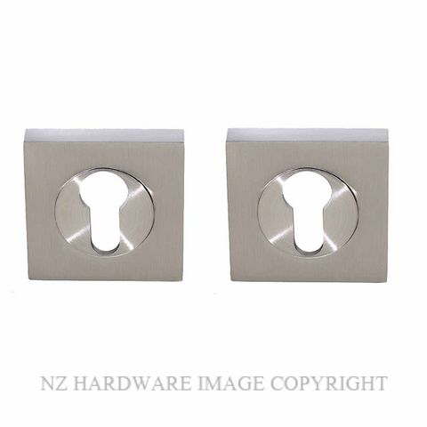 WINDSOR 9045 BN SQUARE EURO ESCUTCHEON (PAIR) BRUSHED NICKEL