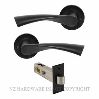 WINDSOR 9054 BLK FUTURA HELIX INTEGRATED PRIVACY SET MATT BLACK