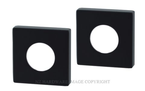 MILES NELSON S SERIES SQUARE COVER PLATES MATT BLACK