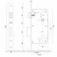 JNF IN2079260 MORTISE DOOR LOCK FOR EURO CYL 60MM BACKSET