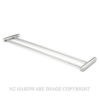 HEIRLOOM GDTR 600MM GENESIS DBL TOWEL RAIL POLISHED STAINLESS