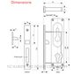 LOUISE CL100A1000 SERIES SLIDING DOOR LOCK