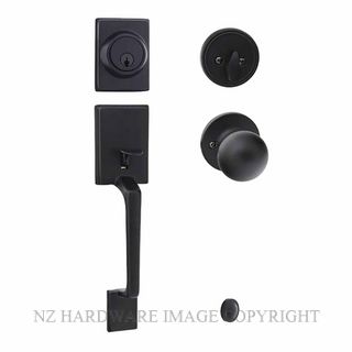 EZSET EZ400CABASC CAPRI ENT/SET SGL CYL BALA INT MATT BLACK