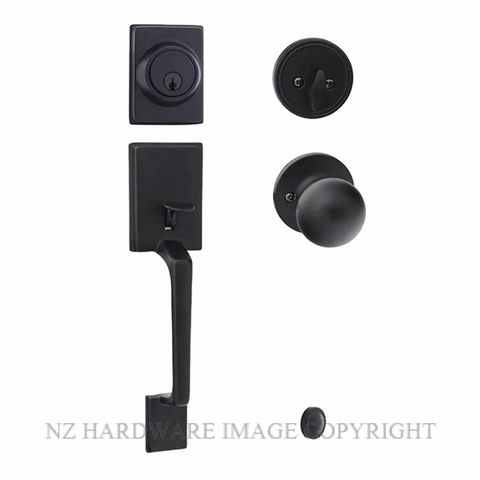 EZSET EZ400CABASC CAPRI ENT/SET SGL CYL BALA INT MATT BLACK