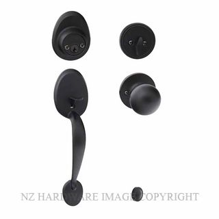 EZSET EZ400MABABLK MAYFAIR ENT/SET SGL CYL BALA INT MATT BLACK