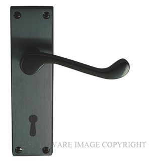 WINDSOR 3006L BLK VICTORIAN LEVER LOCK MATT BLACK