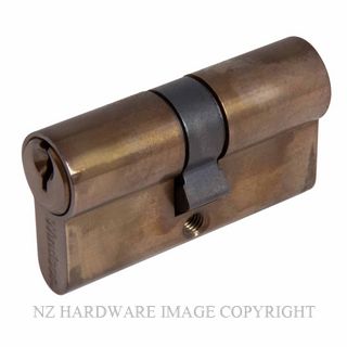 WINDSOR 1121 AB 60MM EURO DOUBLE CYLINDER - KEY/KEY ANTIQUE BRONZE