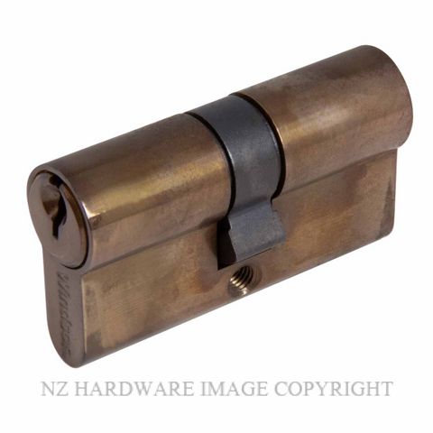 WINDSOR 1121 - 1147 AB EURO DOUBLE KEYED CYLINDERS ANTIQUE BRONZE