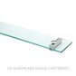 HEIRLOOM GGS GENESIS 500MM GLASS SHELF POLISHED STAINLESS