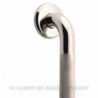 HEIRLOOM GRK KNURLED GRAB RAIL 300MM POLISHED STAINLESS