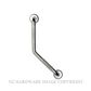 HEIRLOOM GRK KNURLED GRAB RAIL 305X305 POLISHED STAINLESS