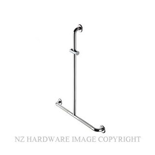 HEIRLOOM GRST SHOWER GRAB RAIL 600X1080 POLISHED STAINLESS