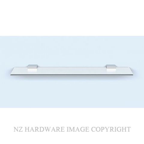 HEIRLOOM STUDIO 1 STGS 600MM GLASS SHELF CHROME PLATE