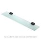 HEIRLOOM STUDIO 1 NOIR STGSN 600MM GLASS SHELF BLACK