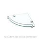 HEIRLOOM UNIVERSAL UGSCS CRN GLASS SHELF SQ BRK POLISHED STAINLESS