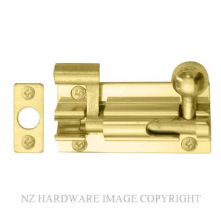 WINDSOR 5211 UB 50MM BARREL BOLT - NECKED UNLACQUERED BRASS