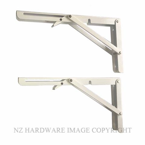 JAECO JA97WH FOLDING HINGE BRACKETS 300X160X25MM WHITE