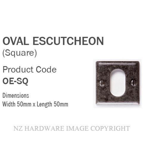 TASMAN FORGE TF ESC OVAL SQUARE CYLINDER ESCUTCHEON