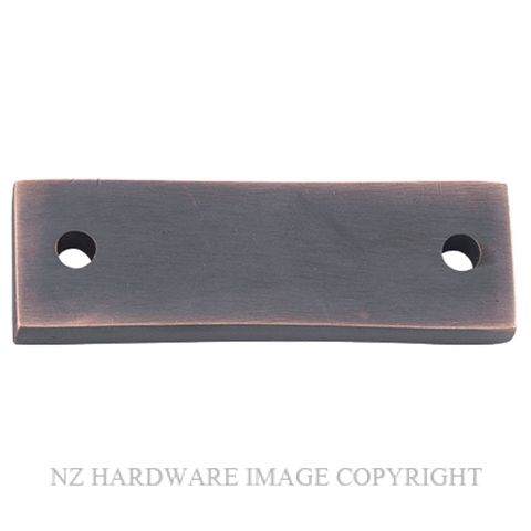 TRADCO 1695 AC ADAPTOR PLATE SQUARE FASTENER ANTIQUE COPPER