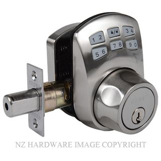 EZSET KEPD10S01SN MANUAL DRIVE KEYPAD DEADBOLT SATIN NICKEL