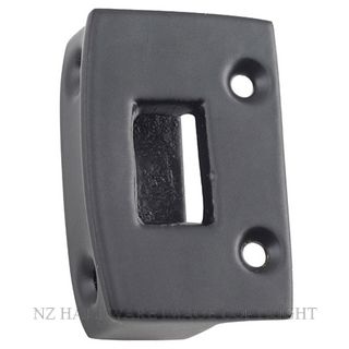 TRADCO 9638 BLK BOX KEEPER SCREEN DOOR LATCH MATT BLACK