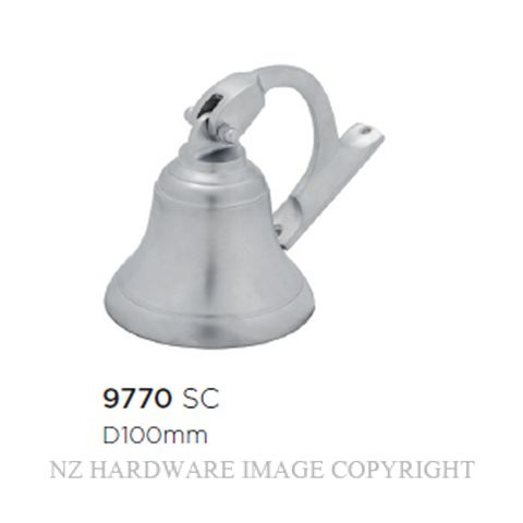 TRADCO 9770 SC SHIPS BELL SATIN CHROME 100MM