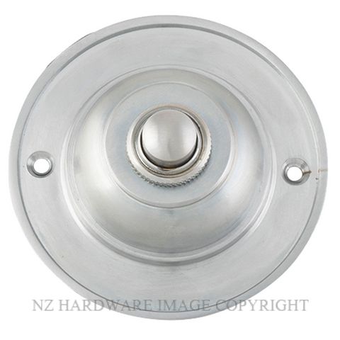 TRADCO 9771 SC BELL PUSH SATIN CHROME